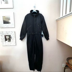 Rawik Black AROSA Ski Jumpsuit Retro Style Large E-17